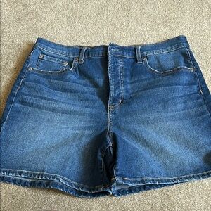 Jessica Simpson Blue Jean Shorts with Faded Casual Look